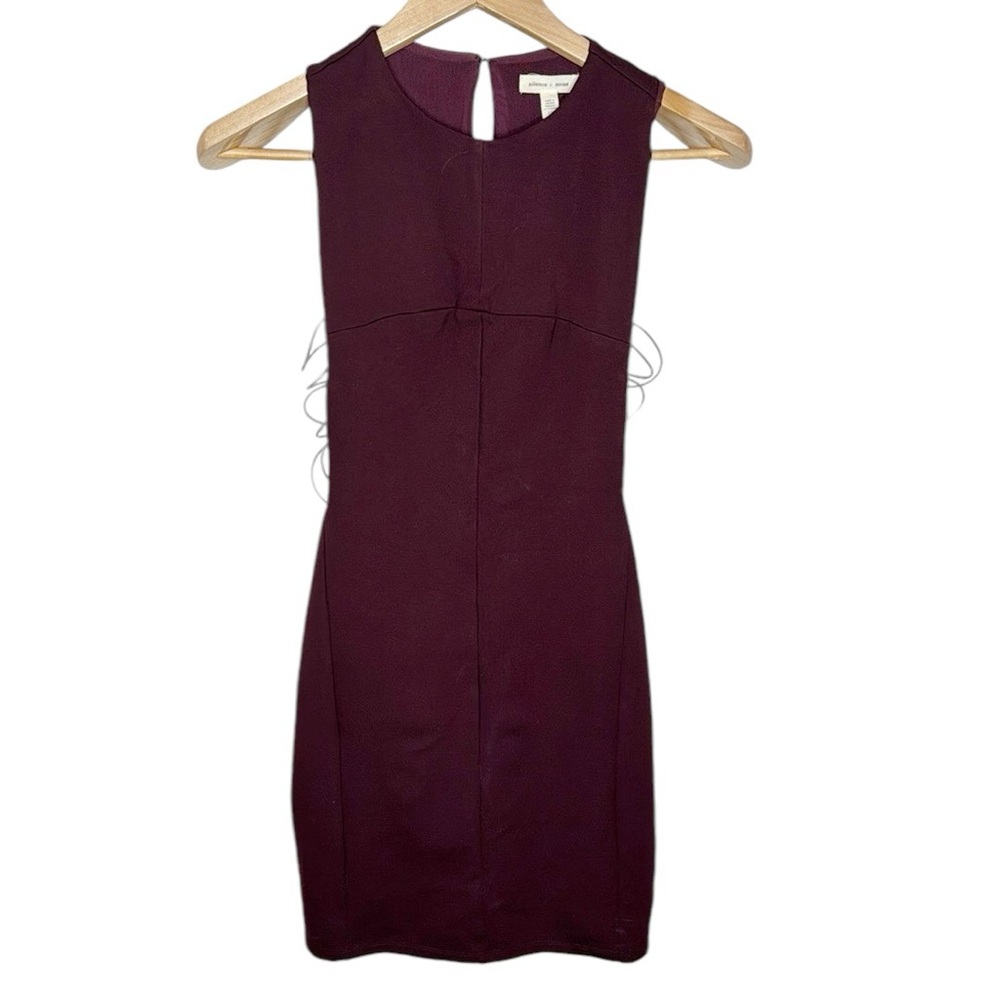 UO Silence + noice burgundy cutout sheath dress with strap detail size XS